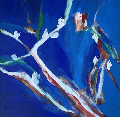 Zwitschern, 70x70cm, 2022